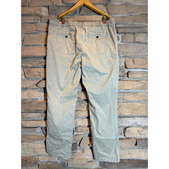 Even Tide Mens Pants 42x32 Gray Cotton Drawstring Casual Chino Style Relaxed Fit - Picture 3 of 10